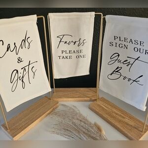 Party Decor Table Top Signs 3 Pc